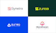 do saas or modern minimalist business startup logo design
