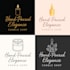 design candle logo and branding , luxury, premium style