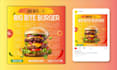 design creative food posts, poster, social media post
