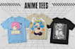 make a anime t shirt design streetwear style