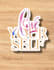do custom sticker designs,typography sticker designs for you
