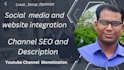 create setup and video SEO youtube channel
