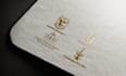 create crest hand drawing logo