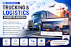 design a logistics trucking transport website with wordpress