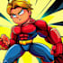 do superhero character for comics cartoon