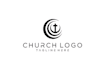 design religious church logo with creative thinking