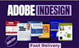 do any indesign project ex catalog, portfolio and magazine