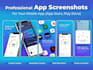 design screenshots for your app ios and google play store