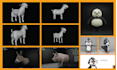 make 3d animal model with realistic fur, xgen hair and texture