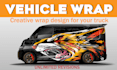design vehicle wrap design, car wrap design, van wrap design