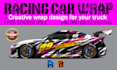 wrap design livery racing car and itasha design car