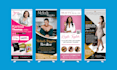 design roll up banner, retractable banner, pull up banner, or roller banner