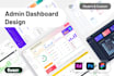 design saas CRM admin panel web app dashboard UI UX in figma or PSD