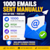 send 1000 emails manually one by one per day