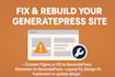 clone, redesign, or build wordpress site with generatepress