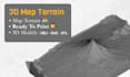 create 3d map from google location and real topographic data