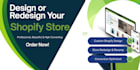design or redesign a professional shopify online store
