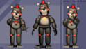 make a 3d animatronic fnaf model as an oc or for fangames