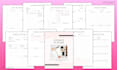 do digital planner, printable planner and journal design in canva