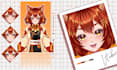 design vtuber model live2d character in anime artstyle and rigging for stream