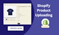upload shopify products, add shopify manually