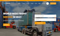design logistics website shipping freight cargo moving company wordpress website