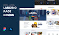 do clean professional web landing page UI UX design figma