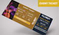 design invitation tickets, event ticket, gift certificate