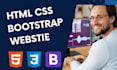 design a responsive HTML CSS bootstrap website for you