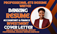 write banking resume, investment banking, finance, resume writing, cover letter
