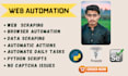 build python web scraping automation bot or data extraction scripts