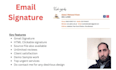 create HTML clickable signature, gmail signature