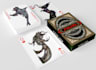 design poker card back with tuck box