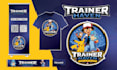 create pokemon logo, card style artwork, chibi art, anime style, banner and text