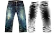 do professional laser design on denim
