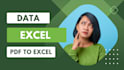 do data entry, excel data writing, copy paste, pdf to excel,