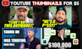 design high CTR celebrity, lifestyle youtube thumbnails