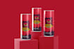 design creative energy drink, beverage, soda can, beer packaging label