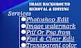 cut out images background remove in photoshop quick delivery