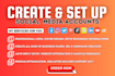 create, set up and perfectly optimize all social media accounts and pages