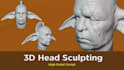 make 3d face, head sculpting for 3d print