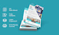 design flat flyer, advertising, one pager, one sheet and sale sheet