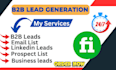 do b2b lead generation web scraper and email list  building