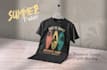 create summer beach trendy t shirt design