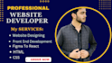 be design the unique website frontend developer react js