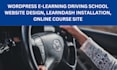 build lms elearning wordpress website for driving school lms website design