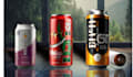 design energy drink and can label, beverages label, juice label