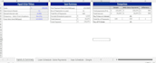 create loan calculator or loan repayment schedule in excel or google sheet