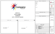 design autocad template title blocks, logo, stamp