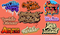 create trendy typography lettering logo and t shirt design